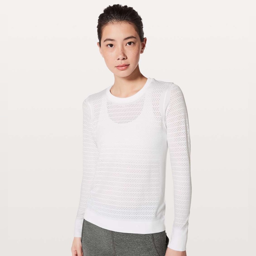 Lululemon Breeze By Long Sleeve - White